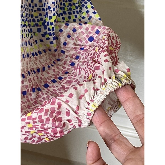 Willa Story racheal DRESS Sz XS  short Sleeve multicolor  Grannycore prairie - Picture 4 of 8